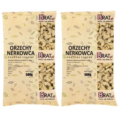 Obrázok produktu pre Solené pražené kešu oriešky 1 kg (2x500g)