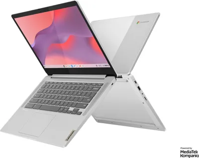 Produktbild von Lenovo IdeaPad Slim 3 Chromebook 35,6 cm (14") Full HD MediaTek Kompanio 520 4 GB LPDDR4x-SDRAM 128 GB eMMC Wi-Fi 6 (802.11ax) ChromeOS Grau (82XJ002KGE)