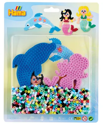 Image de Hama Perles à repasser midi "Mer" dans blister 1.100 perles à repasser