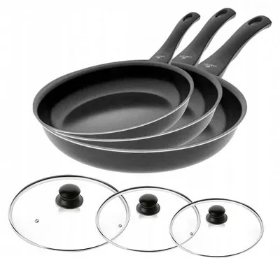 Produktbild von Gerlach First Pfannen-Set mit Deckel, Keramikbeschichtet