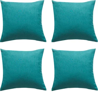 Obrázek produktu pro Venkovní terasa Balkon Vodotěsné polštáře Kryty čtvercový polštář kryt pro zahradní stan gauč(4 kusy,45*45cm,Zelená)