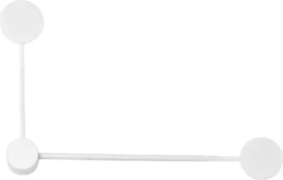 Produktbild von Eclipsia Weiße Wandleuchte - 325x520x64mm 2xGX53 - Zweiarmige Wandleuchte aus Metall - Langer Arm rechts
