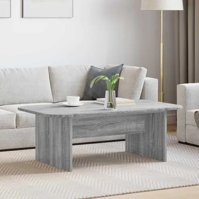 Image de Maison Exclusive - Table basse Sonoma grise 93 x 53 x 33 cm Matériau dérivé du bois