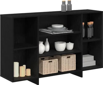 Produktbild von vidaXL Sideboard Schwarz Eichen-Optik 120 x 30 x 75 cm Holzwerkstoff