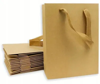 Produktbild von Mendelson Kraftpapier Geschenkbeutel 6er-Set 25x13x32cm