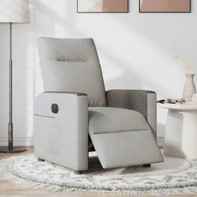 Produktbild von vidaXL Relaxsessel Elektrisch Wolkengrau Stoff