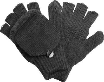 Produktbild von Halbfinger Handschuh mit Klappe melange Farben
