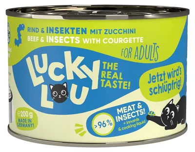 Produktbild von Lucky Lou Lifestage Adult Rind & Insekten 6x 200 g