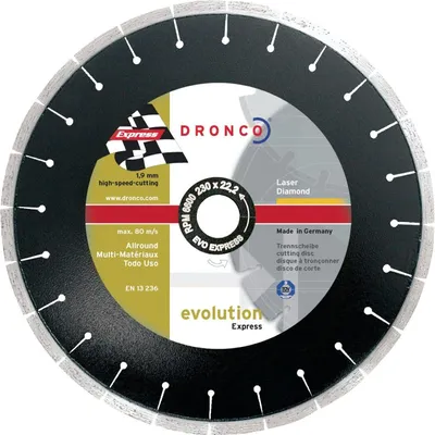 Produktbild von Dronco Diamanttrennscheibe Evolution Express 350 x 1,9 x 24,4 mm