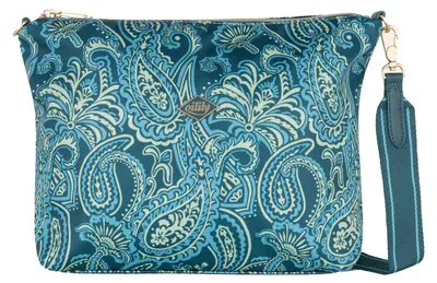 Produktbild von Oilily Umhängetasche Bold Paisley Jacquard Milly Cross Body Bag Deep Teal petrol
