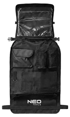 Zdjęcie produktu dla NEO TOOLS – organizer na tylne siedzenie samochodu z uchwytem na tablet (do 35 cm), osłona na tylne siedzenie (90 x 41 cm), folia ochronna na ekran tabletu