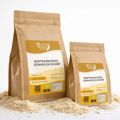 Produktbild von Tasty Pott Bertramwurzel gemahlen - im Beutel - 100g