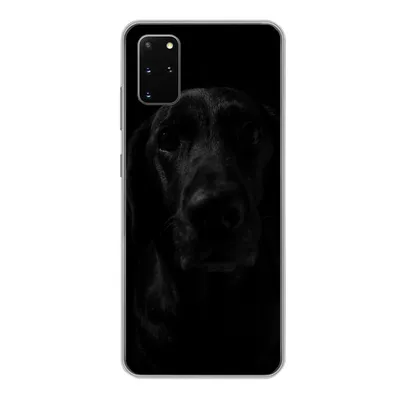 Produktbild von MuchoWow® Handyhülle Schutzhülle Hülle für Samsung Galaxy S20 Plus Hund - Haustier - Schwarz Silikon Softcase Handy Hülle - Hartschale