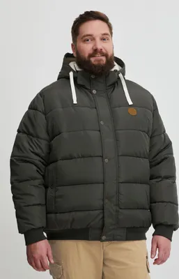 Produktbild von Blend BHFrederico BT Herren Winterjacke Herrenjacke Jacke Big&Tall Blouson mit Kapuze, Rippbündchen und Teddyfutter Regular Fit