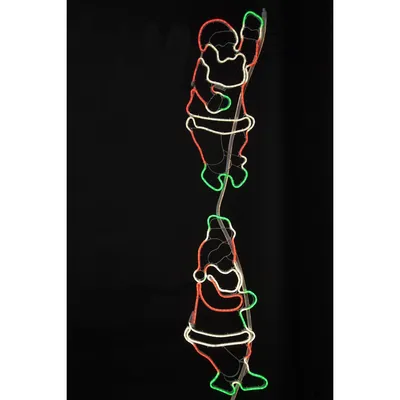 Produktbild von LED-Silhouette 'Neoled' kletternde Santas - 600 bunte LED - blinkende - Outdoor Figur für Fassaden