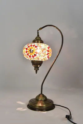 Productafbeelding van Handgemaakte Turkse nachtlamp, meerkleurige, oosterse verlichtingslamp
