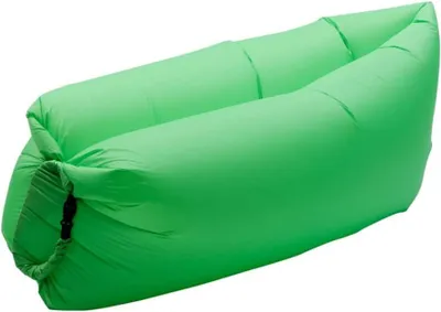 Produktbild von Famanu Luftbank - aufblasbares Luftbett für Camping und Strand - grün