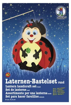 Produktbild von URSUS Laternen-Bastelset "Marienkäfer"
