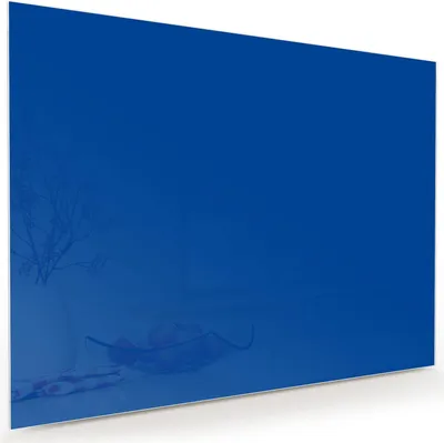 Produktbild von Glasbild 120x90cm in XXL für Wohnzimmer, Schlafzimmer Motiv Dunkelblauer Hintergrund I