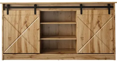 Produktbild von Cama Kommode 160x80x35 GRANERO Eiche wotan, Eiche, Partikelbord, Einfarbig, Modern, Rechteckig, Partikelbord