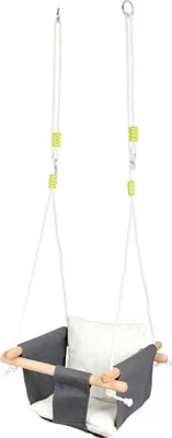 Produktbild von Babyschaukel mit Sitzkissen grau