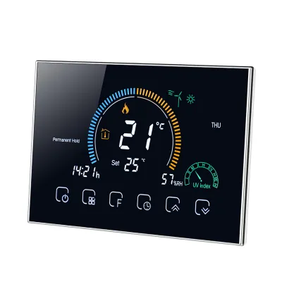 Image de Thermostat intelligent Wi-Fi – Contrôleur de chauffage programmable avec application etvocale