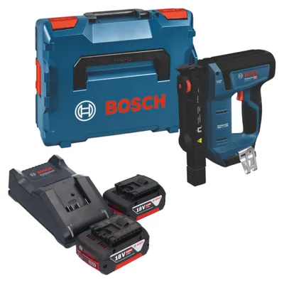 Produktbild von Bosch GTH 18V-14 Akku Holzklammerer 18 V 10,6 x 6 - 14 mm Brushless + 2x Akku 5,0 Ah + Ladegerät + L-Boxx