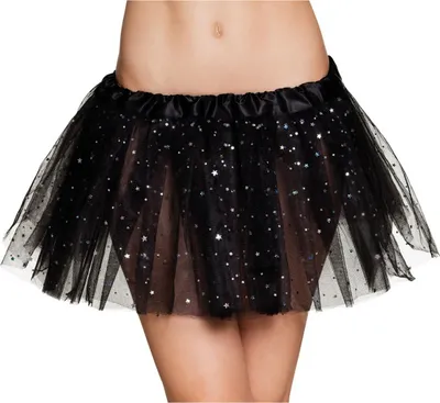 Image de Acc Tutu uni tulle pailleté noir