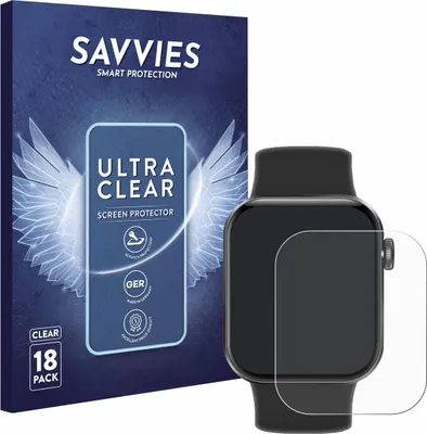 Produktbild von 18x Für Aseeyirj Smartwatch 1.85" Schutzfolie Savvies Displayschutz Display Schutz Folie Klar Transparent