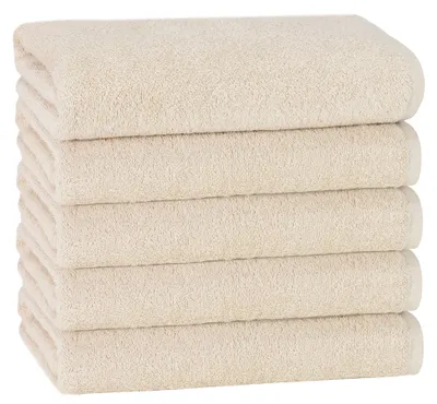 Produktbild von 5er Set Duschtücher, 70x140 cm, 100% Baumwolle, Karamel
