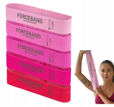 Produktbild von FORCEBAND Set 5 Mini Band Widerstandsbänder Pink