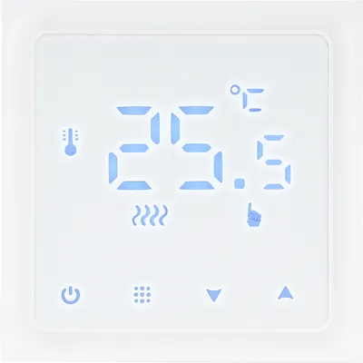 Produktbild von HY610 Intelligentes Heizungsthermostat, digitaler Temperaturregler, Touchscreen-LCD-Display, woechentlich programmierbarer Thermostat, Frostschutzmittel fuer Zuhause, Schule, Buero, Hotel