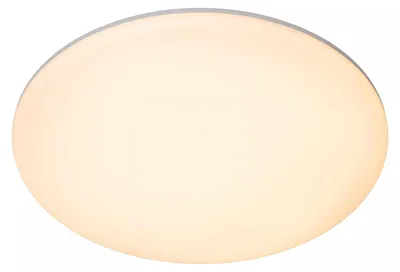 Immagine prodotto di Plafoniera LED rotonda OLSON bianco opalino 36W, tonalità di bianco 2500 lm, plastica, dimensioni: 4,7 x 35 x 35 cm, IP44, Lucide