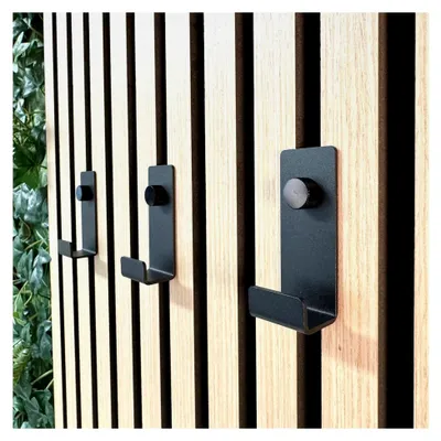 Produktbild von Garderobenhaken für Akustikpaneele ohne Bohren - Mit Click-System - Zubehör für Akustikpaneele - Garderobe - Wandpaneel