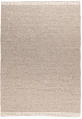 Productafbeelding van Unyqoos® Grund wollen tapijt, laagpolig – robuust, natuurlijke grijstint, 200 x 300 cm