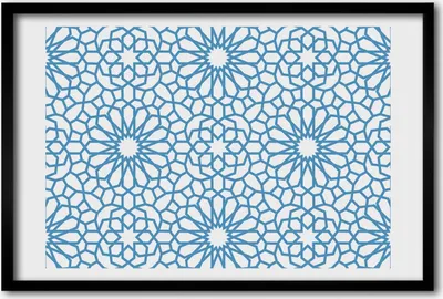 Produktbild von Bild 60x40 MDF-Rahmen, Wandkunst orientalisches Muster
