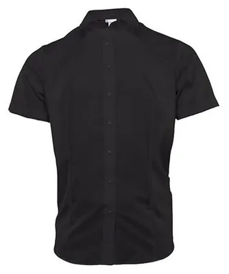 Produktbild von Marvelis - Bluse für Damen, Popelin, Komfortabel, kurzärmlig LT6222 (47,75 cm) (Schwarz)