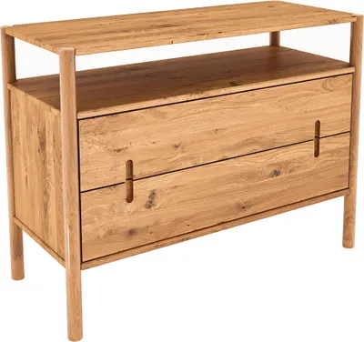 Produktbild von Sideboard 108 cm breit, Eiche massiv geölt, PORI-165