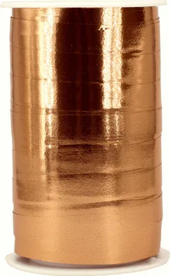 Produktbild von Geschenkband Ringelband Metallic 10mm, 100 Meter, Farbauswahl:rosegold