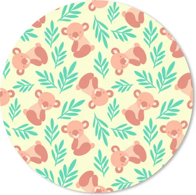 Produktbild von MuchoWow® Mauspad Mousepad Dschungel - Muster - Koala - Tier 30x30 cm - Mousepads - Maus Mat - Pad - Mausunterlage - Tischunterlage - Schreibtischmatten