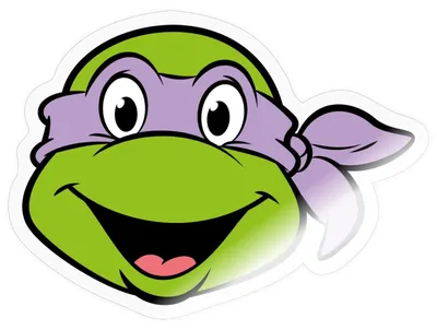 Produktbild von Spreadshirt Teenage Mutant Ninja Turtles Donatello Kostüm Karneval Sticker Aufkleber, 10 x 10 cm, Transparent glänzend