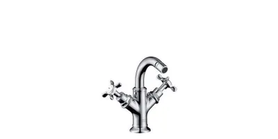 Produktbild von hansgrohe AXOR Montreux 2-Griff-Bidetarmatur, Zugstangen-Ablaufgarnitur, 16520250