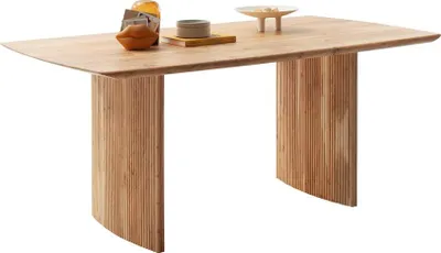 Produktbild von Esstisch Brisco | Akazie massiv | Bootsform | 200 x 100