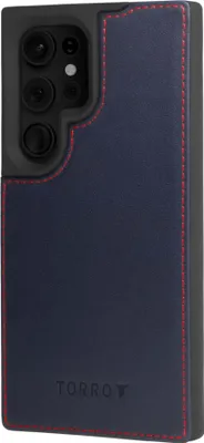 Produktbild von TORRO Galaxy S24 Ultra Leder Bumper Hülle – Marineblau