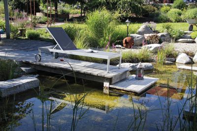 acamp Rimini 56808 Gartenliege platin 198x60x35 cm