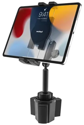 Image de Support pour tablette de voiture, robuste, avec bras métallique, compatible avec les appareils de 4 à 12,9 pouces