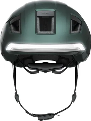 Produktbild von ABUS Fahrradhelm HYP-E - Helm mit Frontlicht, Rücklicht und Blinklicht - geeignet auch fürs Fahrradfahren auf E-Bike und S-Pedelec - für Jugendliche und Erwachsene - Grün, Größe L (57-61 cm)
