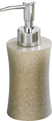 Produktbild von Wenko 18310100 Seifenspender Cassano Stone - Stein-Optik, Fassungsvermögen 0.2 L, Kunststoff - Polyresin, 7.7 x 16.7 x 6.8 cm, Beige