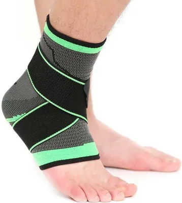 Immagine prodotto di Cinturino regolabile per caviglia Jumadas – Fascia per caviglia – Fascia per caviglia – Taglia L – Nero/Verde