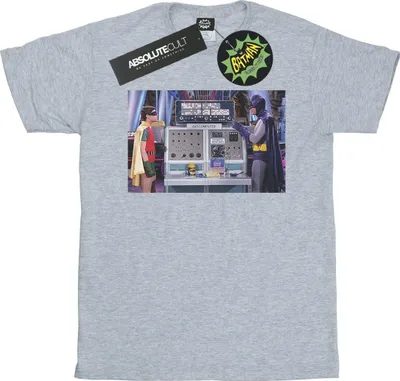 Produktbild von DC Comics - "Batman TV Series Batcomputer" T-Shirt für Herren BI16521 (S) (Grau)
